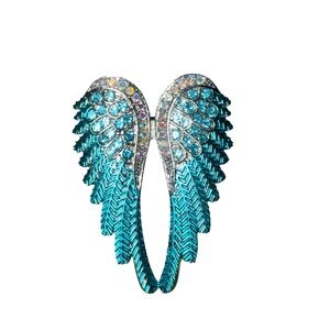 Elegant Blue Winged Earrings